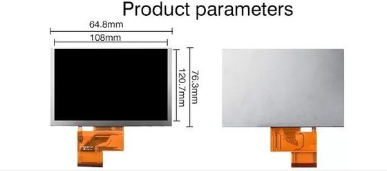 Innolux LCD 5 RGB επιτροπή αφής επίδειξης οθόνης ίντσας 800x480 HDMI