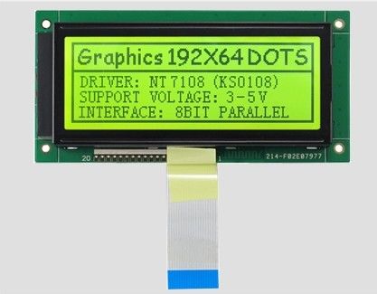Μονάδα οθόνης γραφικής οθόνης LCD χαρακτήρα 192*64 130mm*65mm 5v/3.3v Μονάδα οθόνης πινάκης
