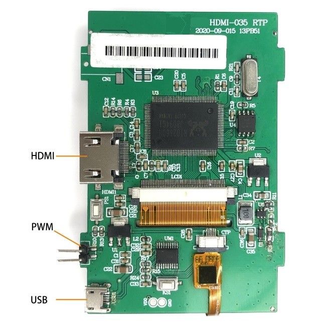 3.5 ∆είκτης LCD HDMI 320*480 Raspberry Pi Εμφάνιση χειρισμού αφής χωρητικότητας/αντίστασης